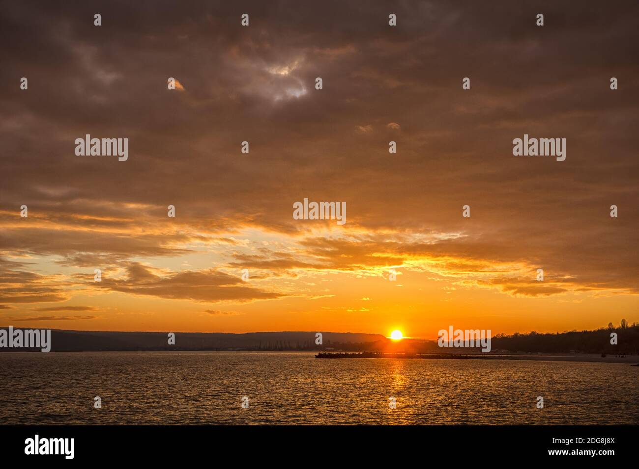 Unglaublichen Sonnenuntergang Stockfoto