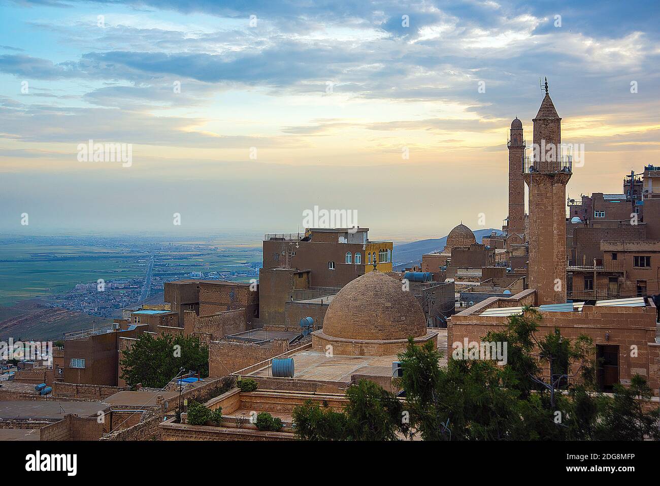 Mardin City in der Türkei. Altstadt von Mardin. Mardin ist eine historische Stadt in Südostanatolien, Türkei. Mardin. Stockfoto