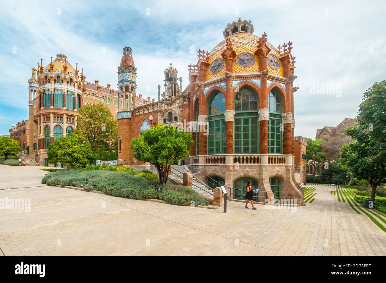 Krankenhaus San Pau Barcelona Stockfoto