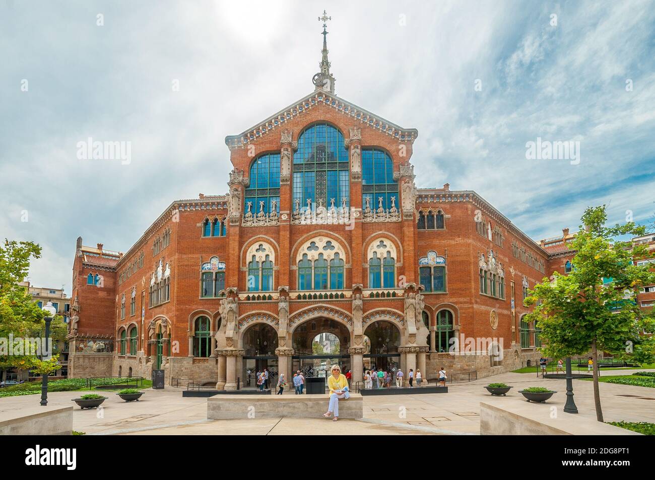 Krankenhaus San Pau Barcelona Stockfoto