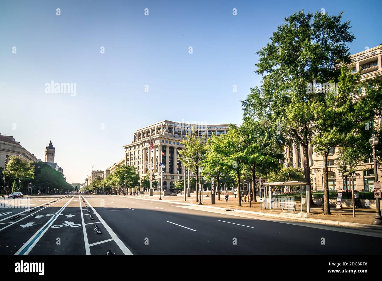 Washington Dc die Straßen der Stadt und historische Architektur Stockfoto