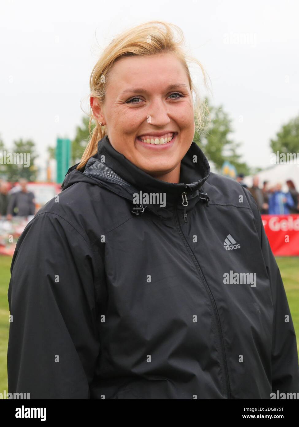 Die deutsche Diskuswerferin Kristin Pudenz vom SC Potsdam der SchÃ¶nebecker SoleCup 2018 SchÃ¶nebeck / Elbe Stockfoto