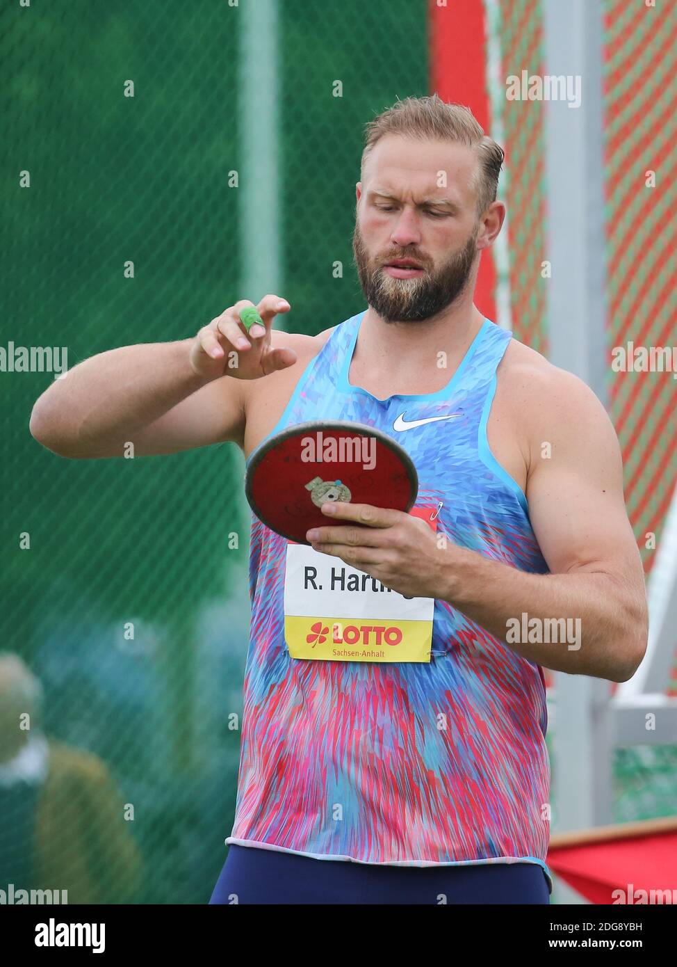 Olympiasieger 2012 Diskuswerfer Robert Harting Stockfoto