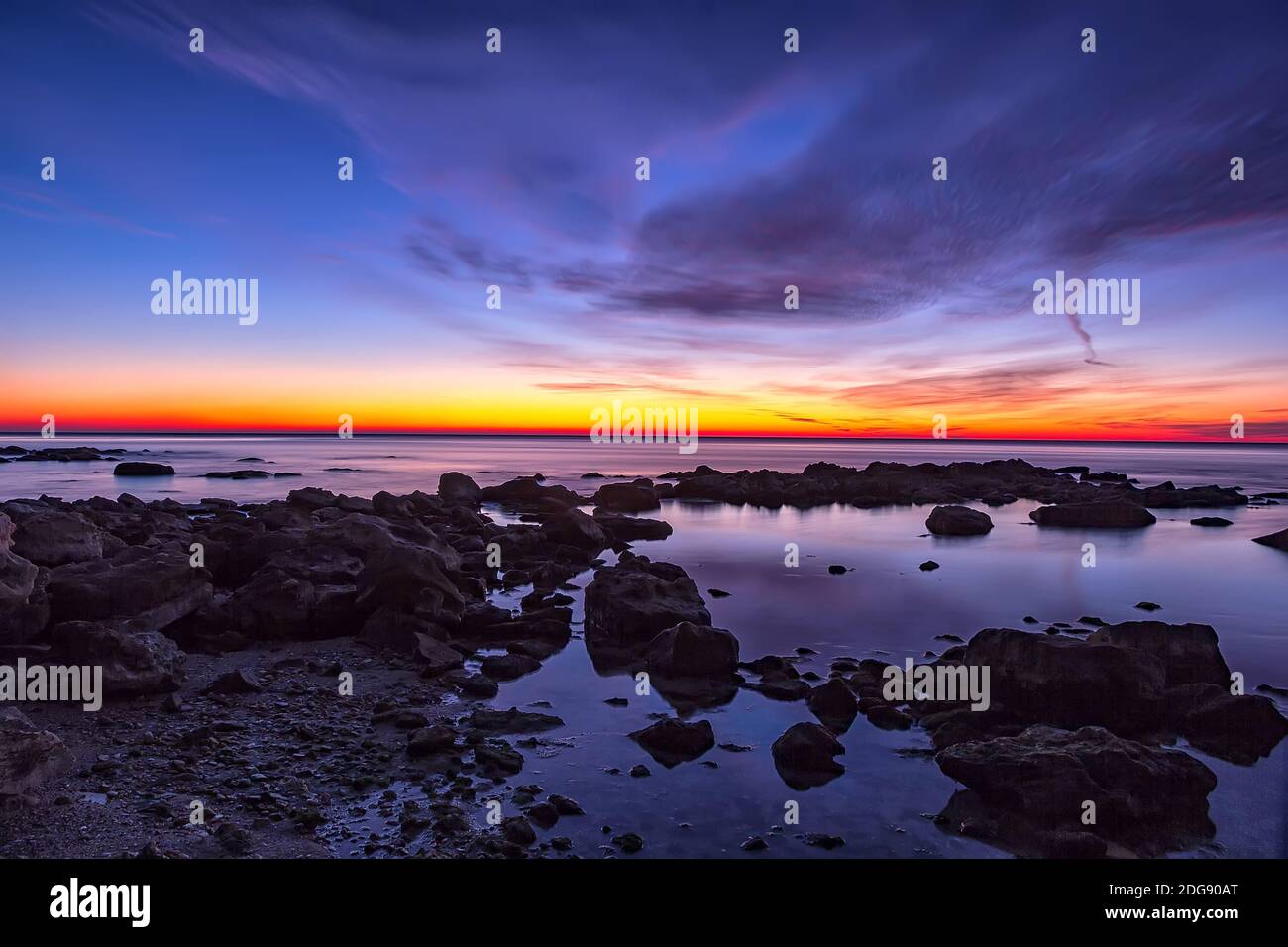 Rote Linie Stockfoto