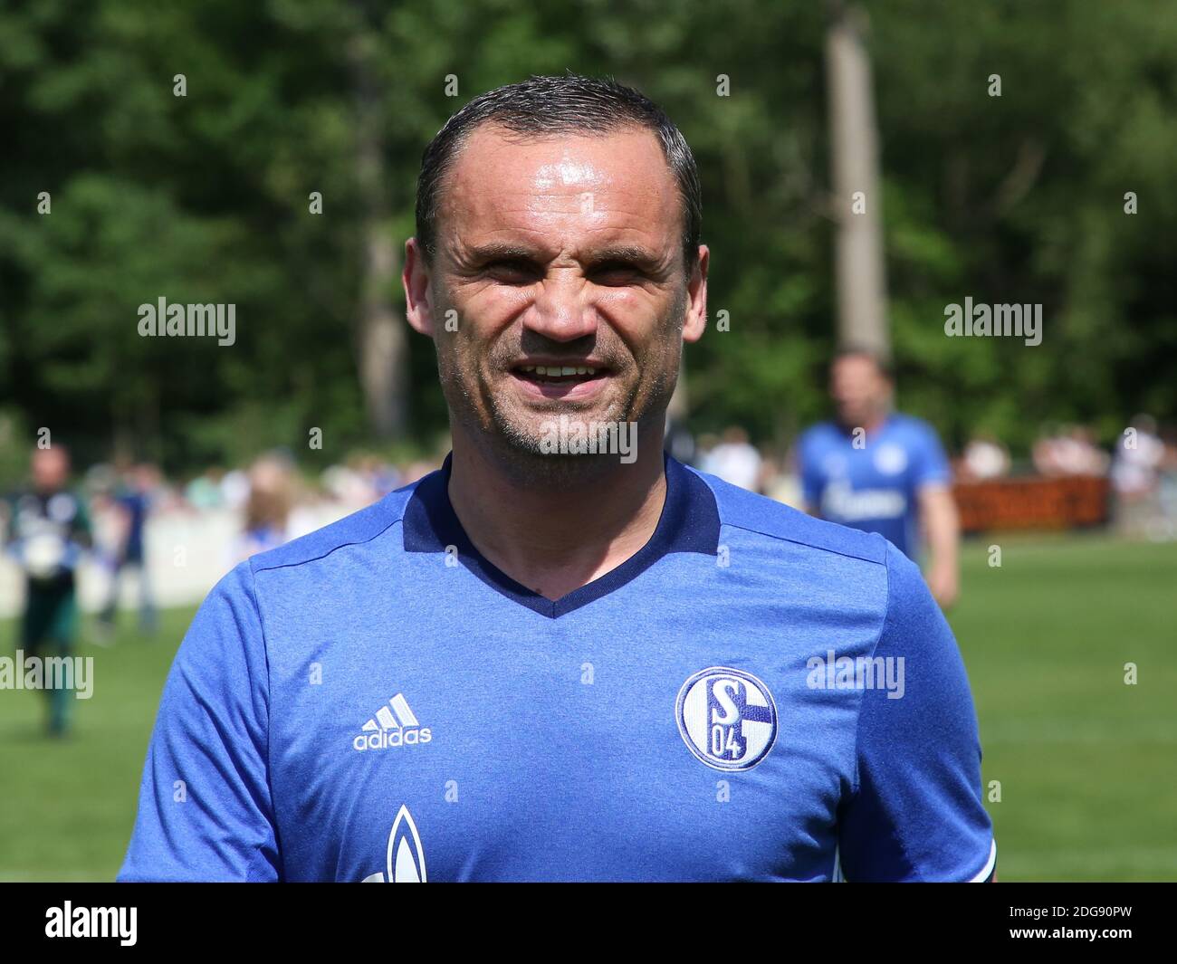 Ehemaliger deutscher Fußballspieler Martin Max Traditionself FC Schalke 04 Spiel in Quedlinburg 2018 Stockfoto