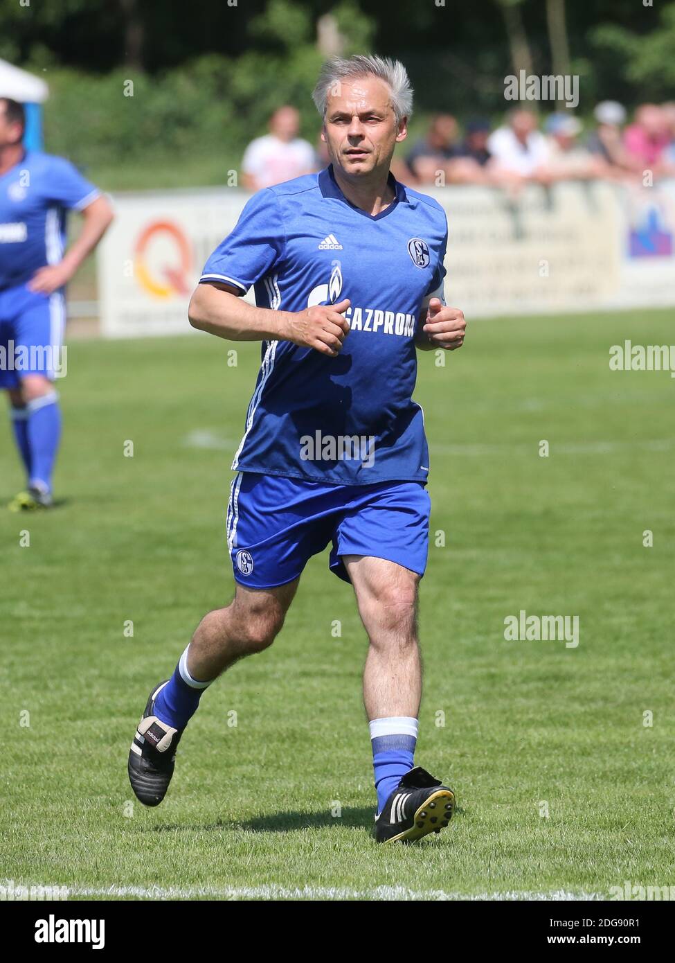 Ehemaliger deutscher Fußballspieler Olaf Thon Traditions-Team FC Schalke 04 Spiel in Quedlinburg 2018 Stockfoto