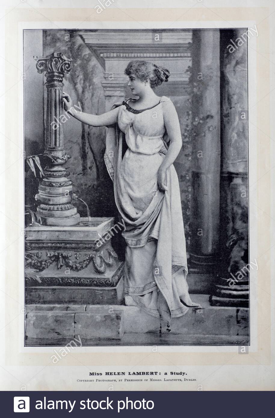 Helen Lambert, 1868 – 1943, Schauspielerin, Fotografie aus den 1890er Jahren Stockfoto