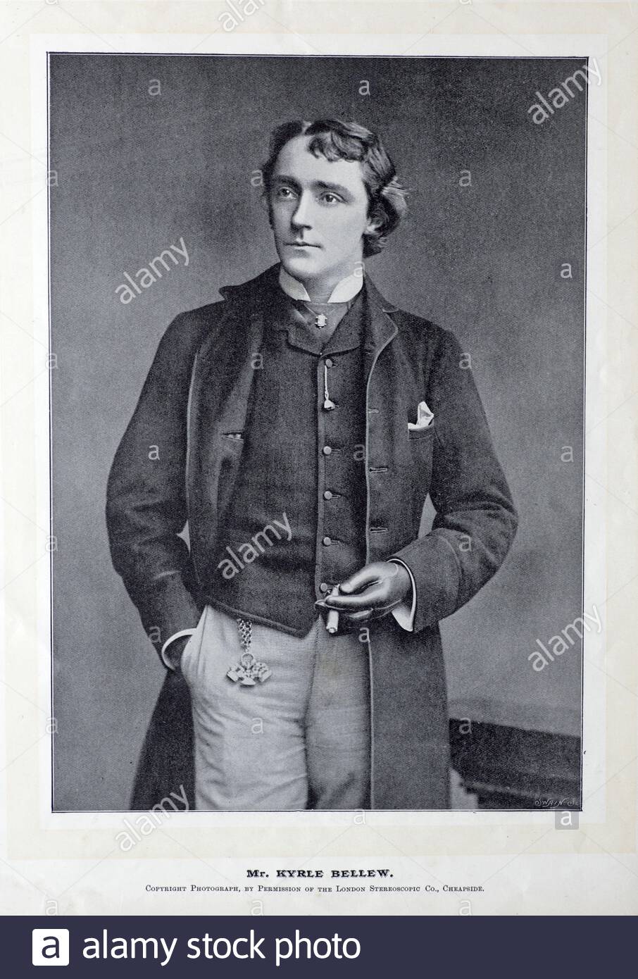 Kyrle Bellew, 1850 – 1911, war ein englischer Schauspieler, Foto aus den 1890er Jahren Stockfoto