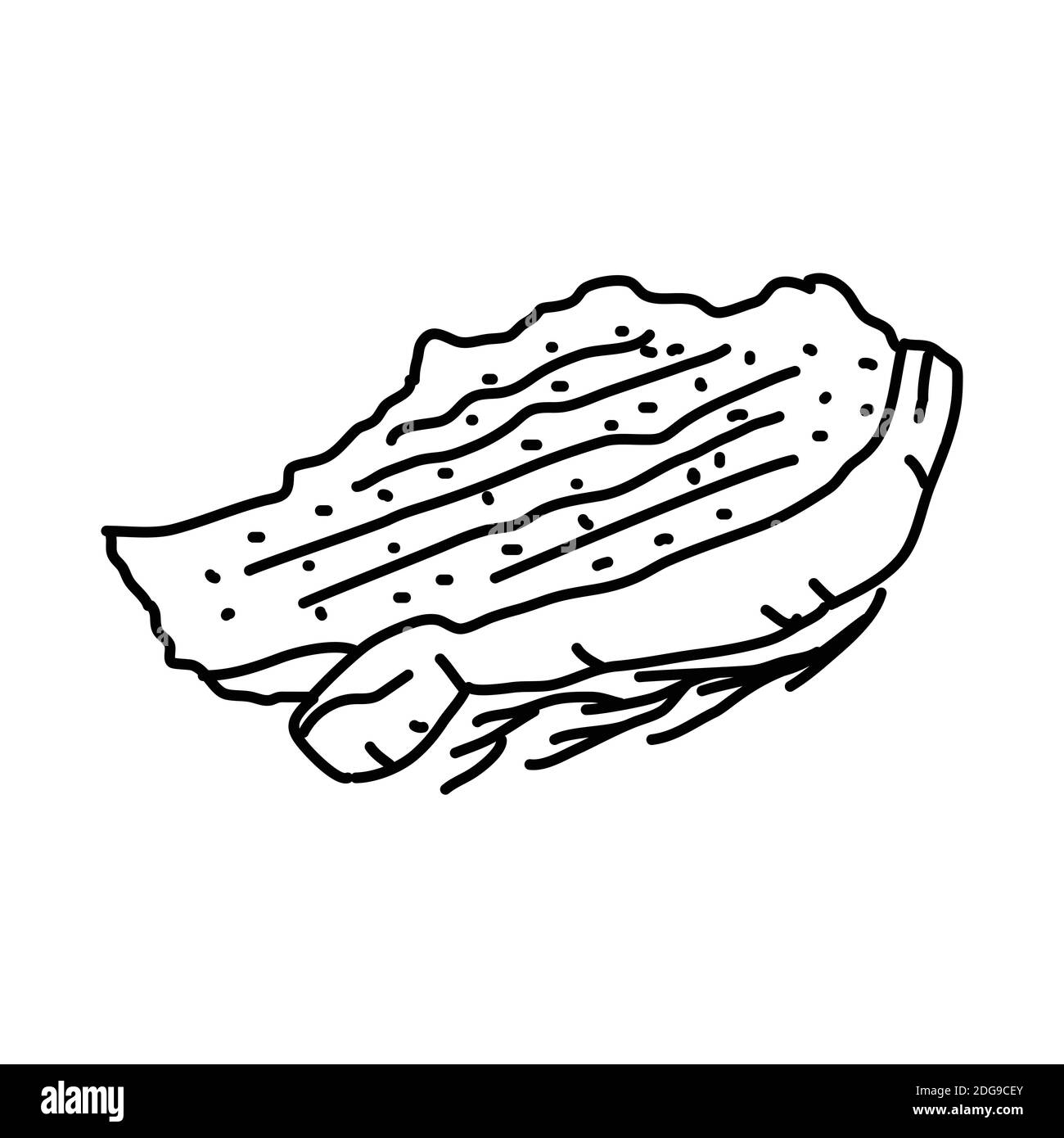Fiorentina Steak-Ikone. Doodle Hand gezeichnet oder Umriss Symbol Stil Stock Vektor