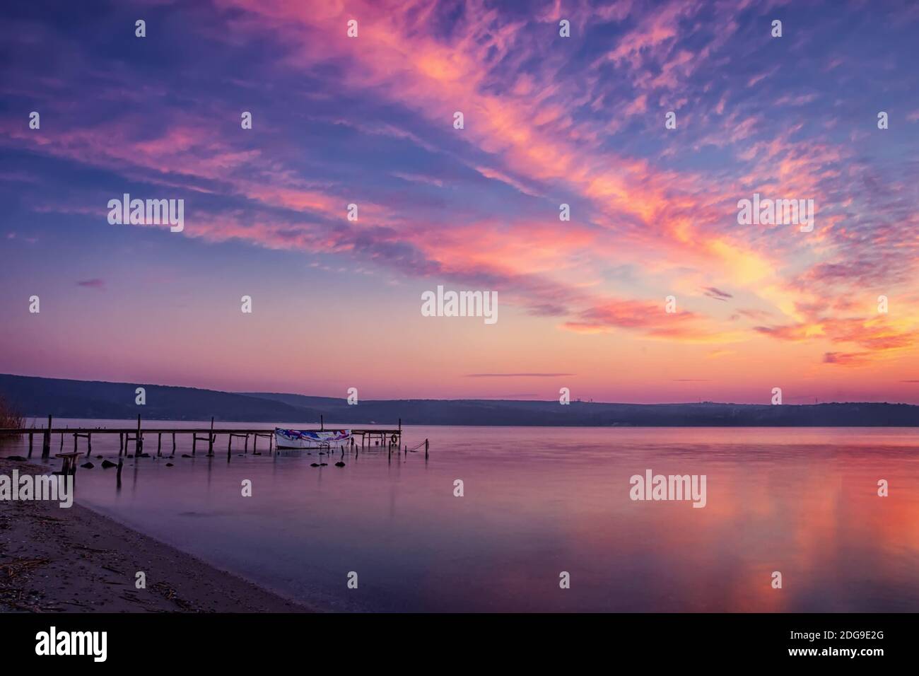 An einem See Stockfoto