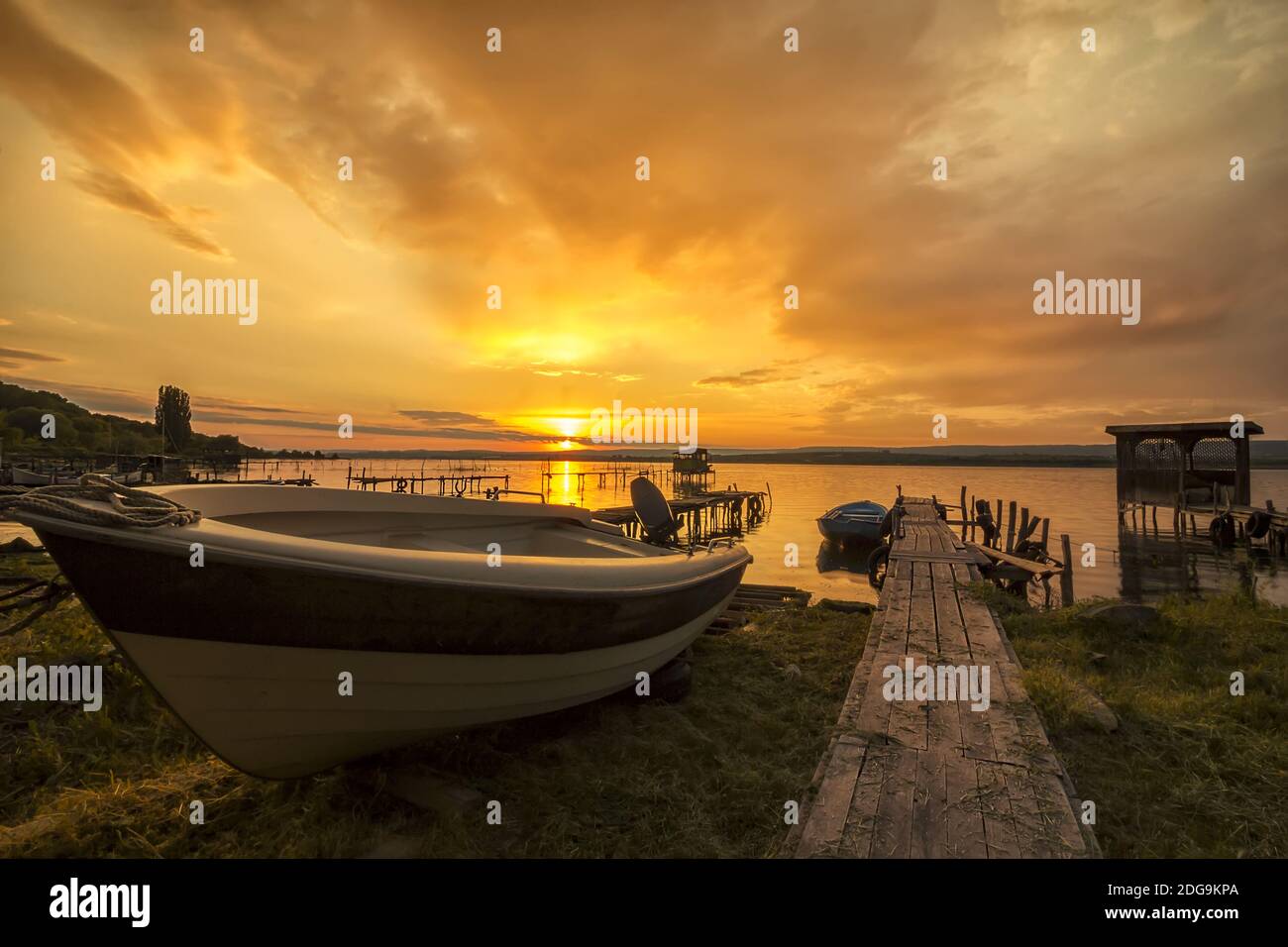 Atemberaubenden Sonnenuntergang Stockfoto