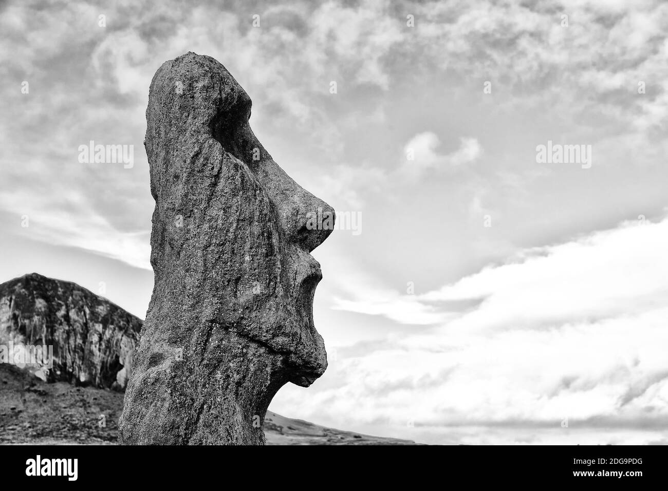 In chile die antike und geheimnisvolle Statue Stockfoto