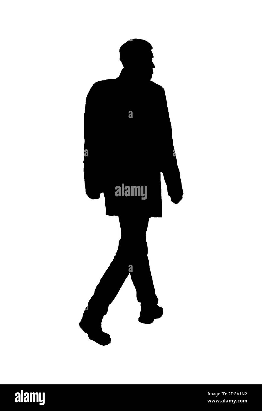 Isolierter Mann Foto auf weißem Hintergrund Stockfoto