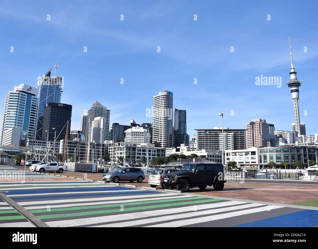 Skyline Von Auckland Stockfoto