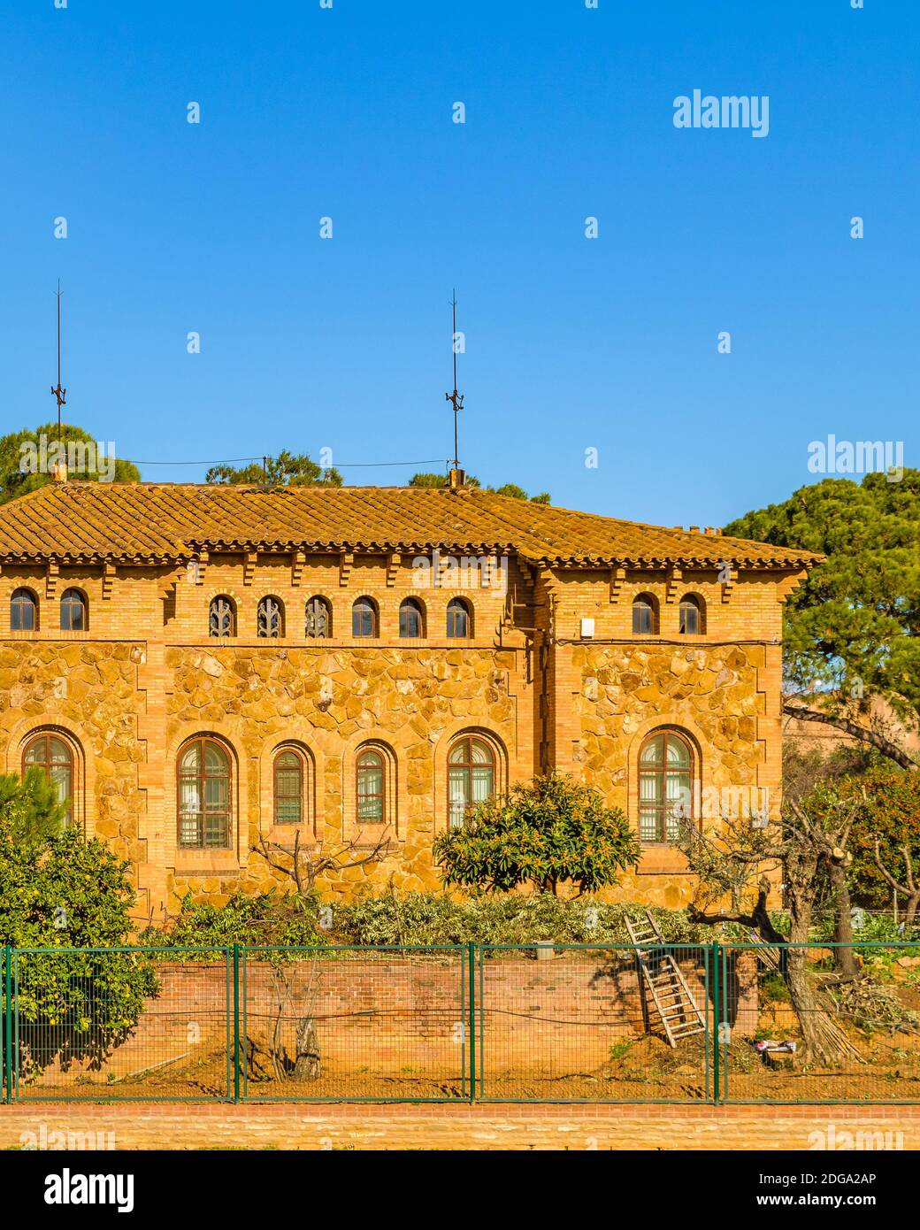Mestre House, Colonia, Guell, Katalonien Stockfoto