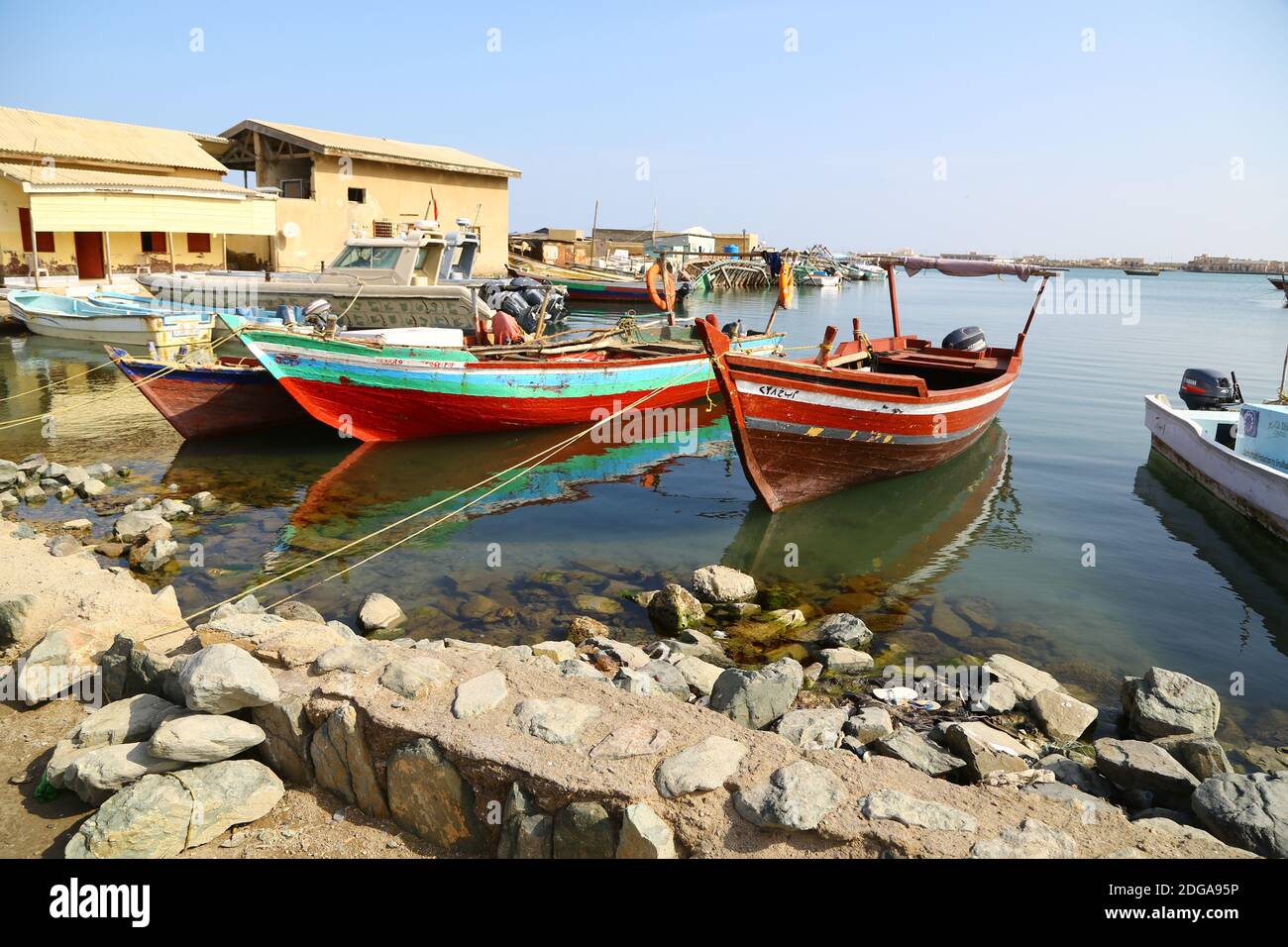 Das alte Schiff im Hafen Stockfoto