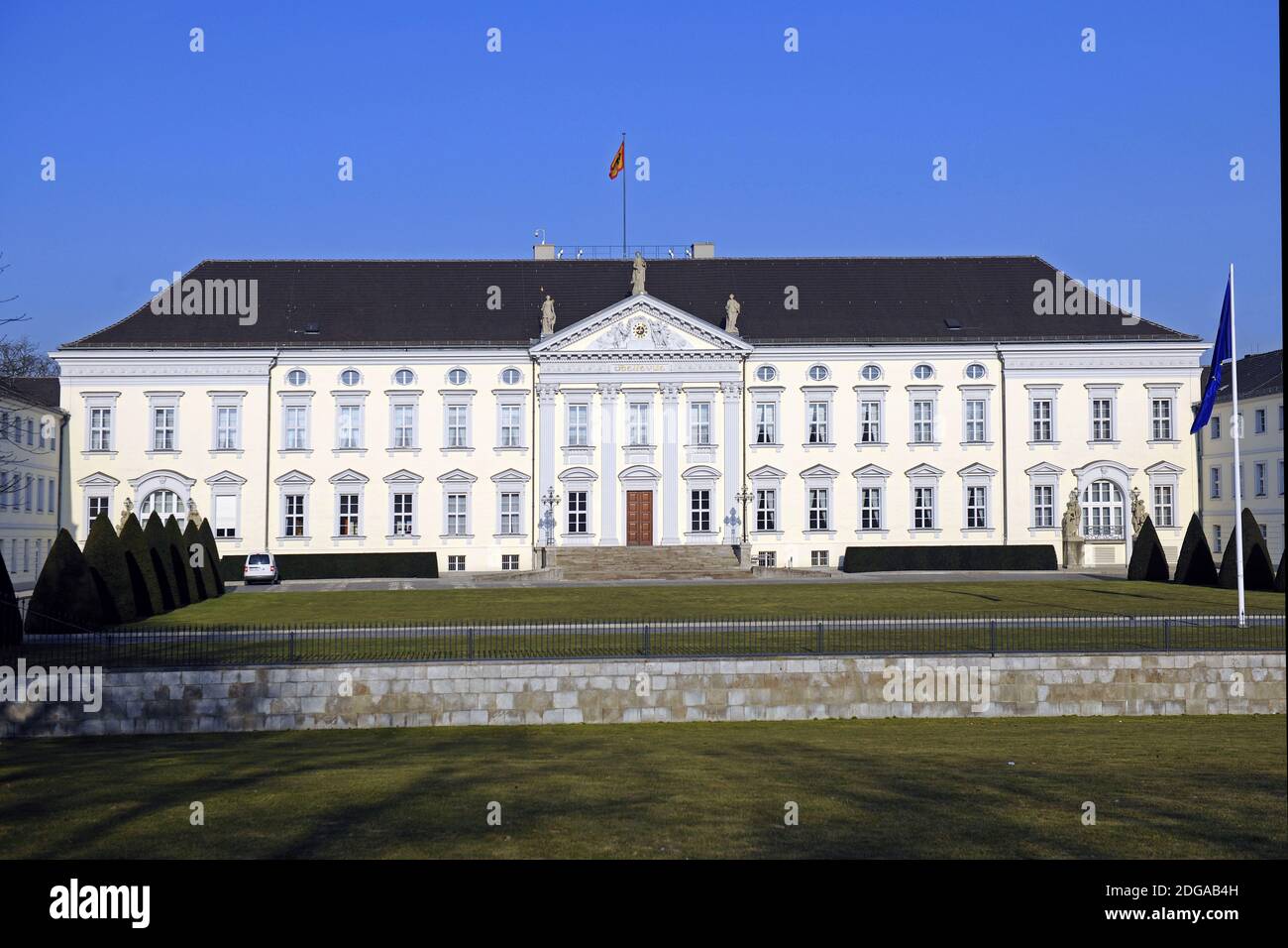 Schloss Bellevue, Sitz des deutschen Bundespräsidenten, Berlin, Deutschland, Europa Stockfoto