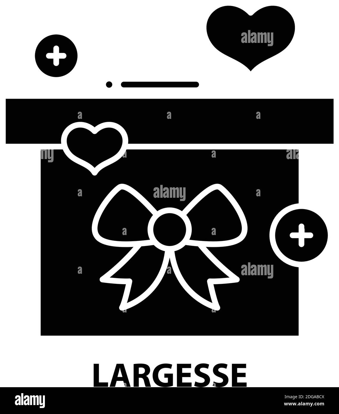 Großes Symbol, schwarzes Vektorzeichen mit editierbaren Konturen, Konzeptdarstellung Stock Vektor