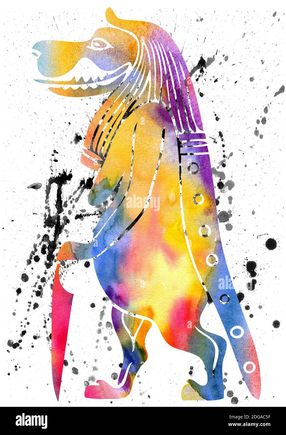 Taweret – Fabelwesen des alten Ägypten - Göttin der Fruchtbarkeit und Geburt Stockfoto