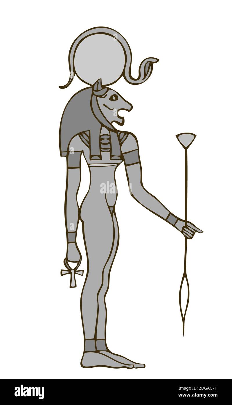 Ägyptische Göttin Bastet - alte Solar-und Kriegsgöttin Stockfoto