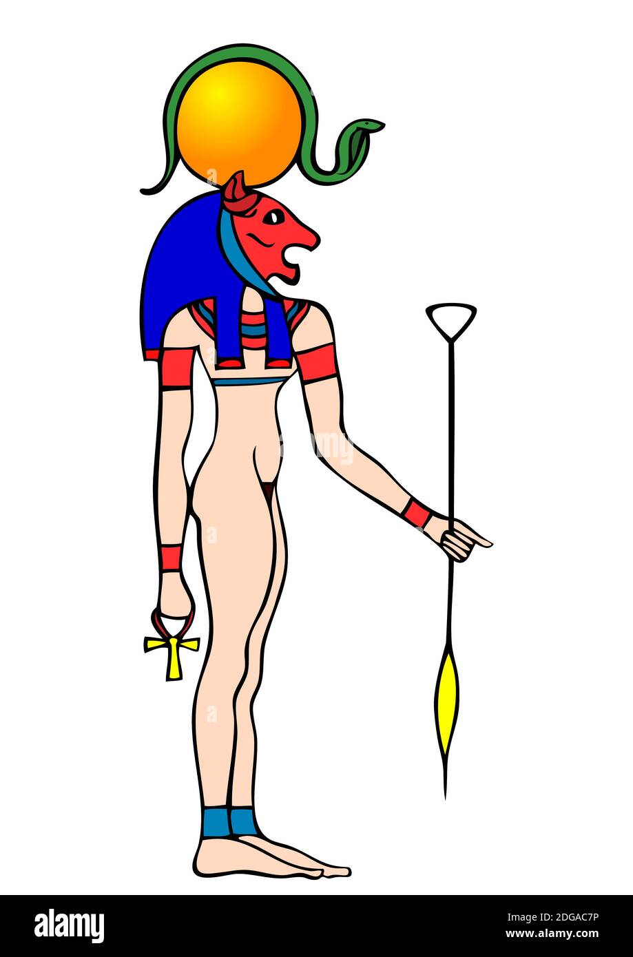 Ägyptische Göttin Bastet - alte Solar-und Kriegsgöttin Stockfoto