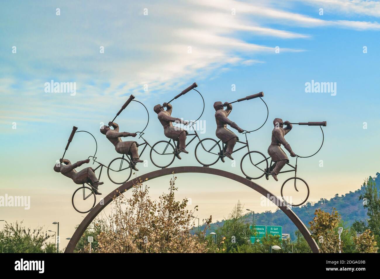 La Busqueda Skulptur, Santiago de Chile Stockfoto