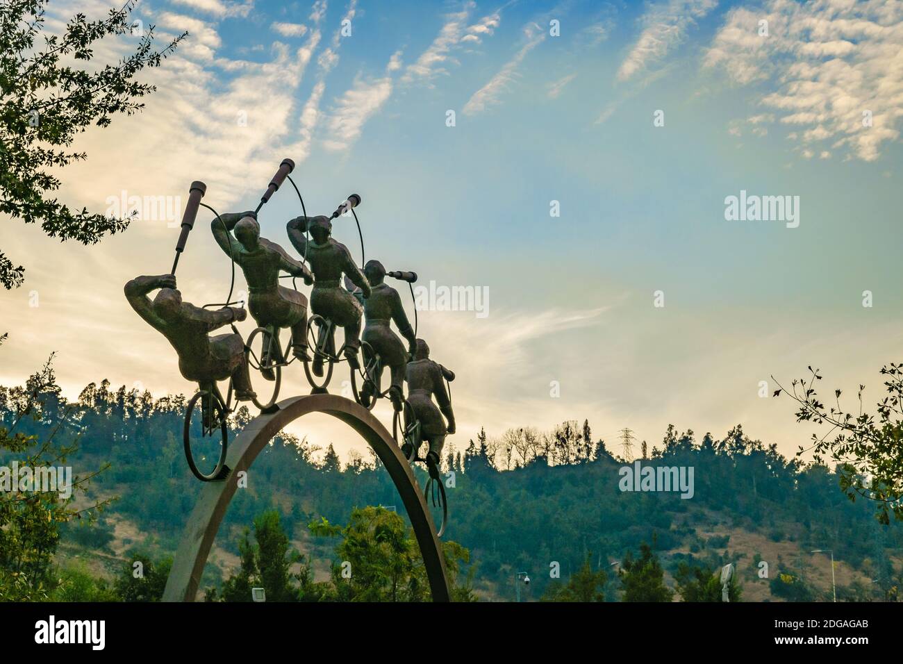 La Busqueda Skulptur, Santiago de Chile Stockfoto