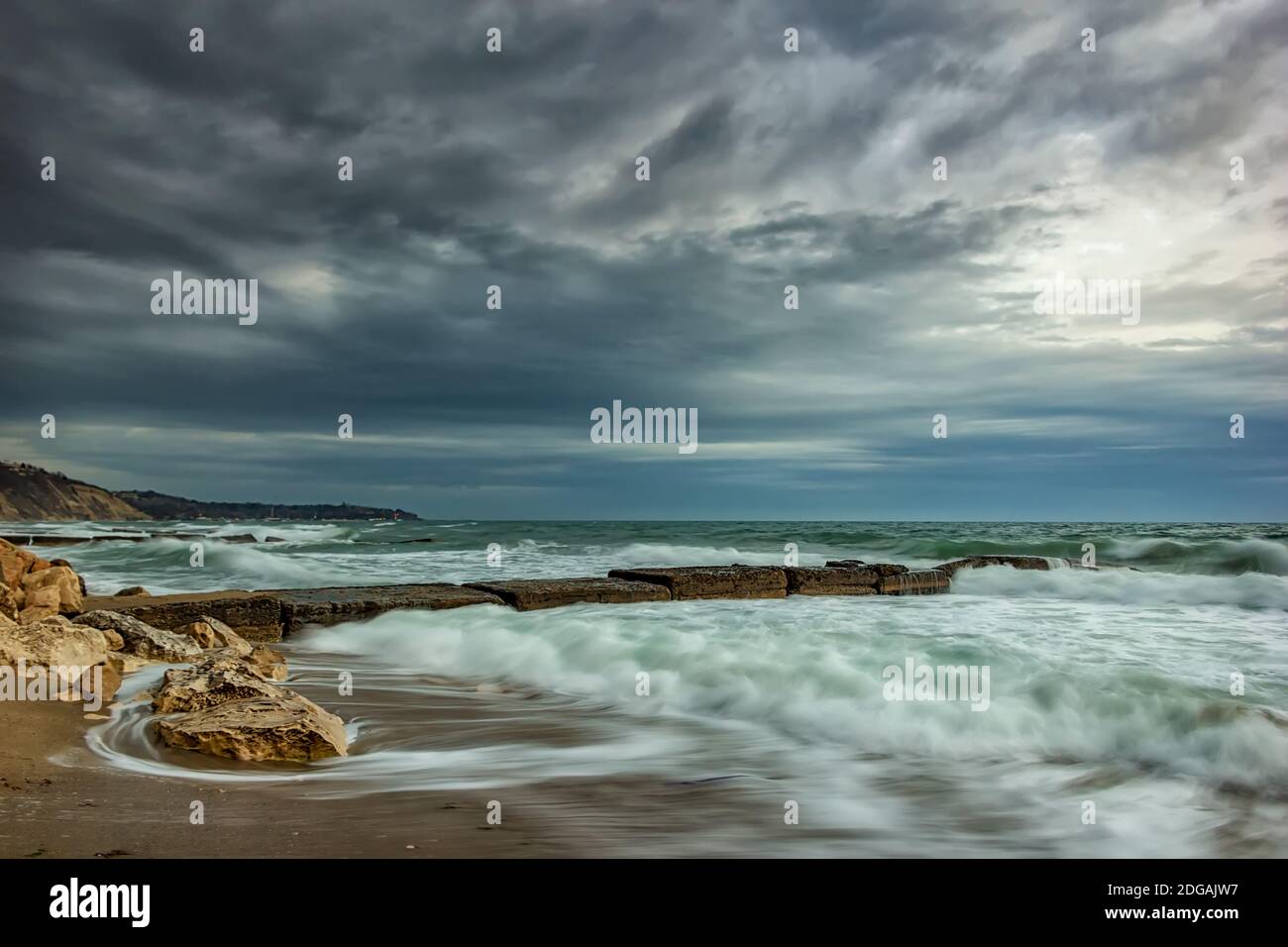 Trübe Seestück Stockfoto