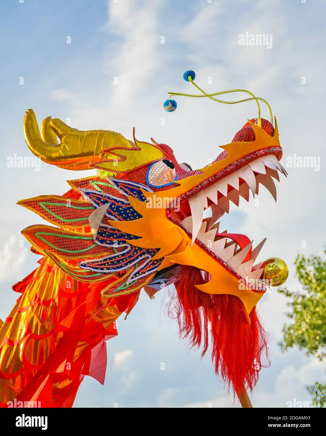Dragon Dance, Chinesisches Neujahr, Montevideo, Uruguay Stockfoto