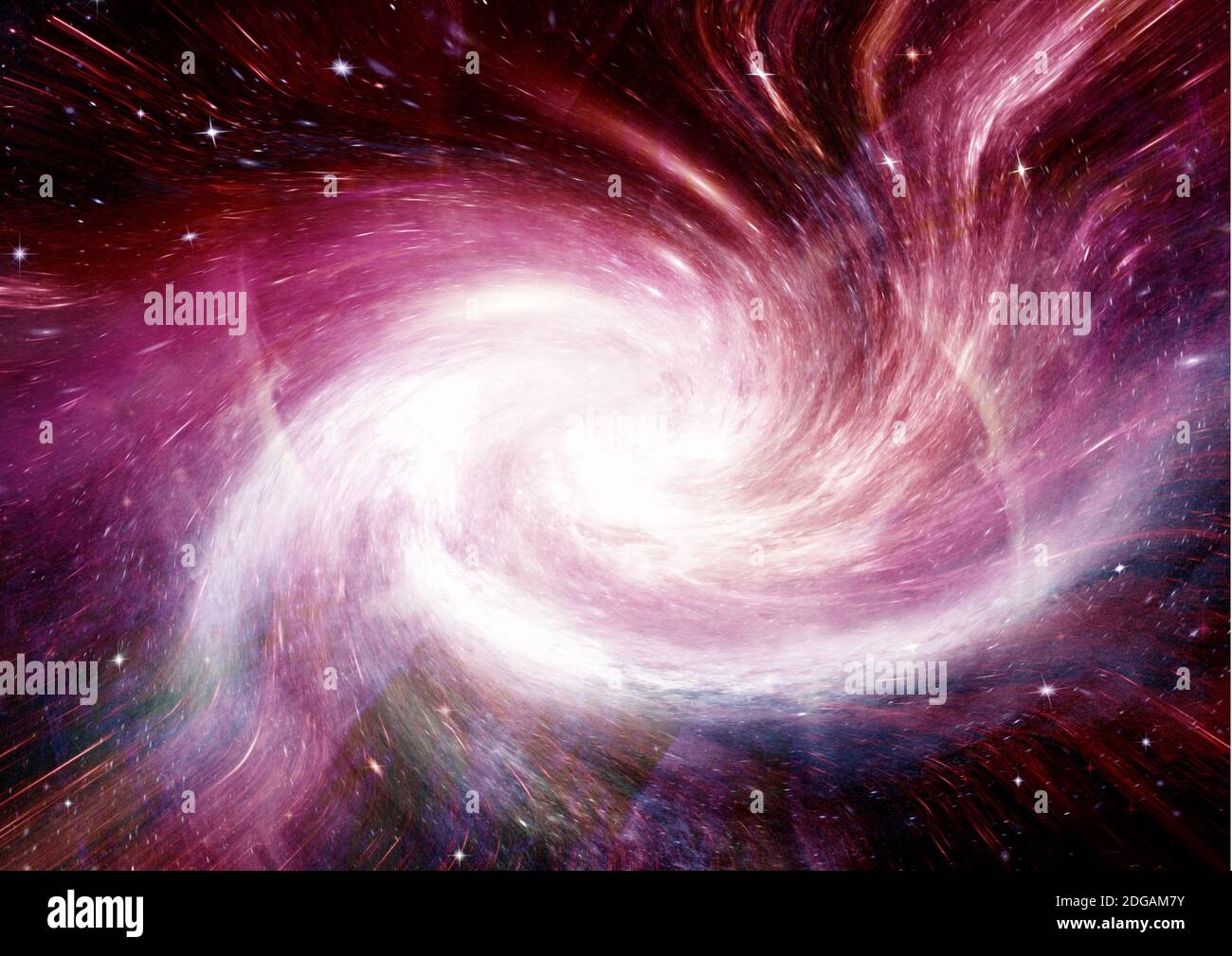 Sternen, Staub und Gas nebula in einer fernen Galaxie Stockfoto