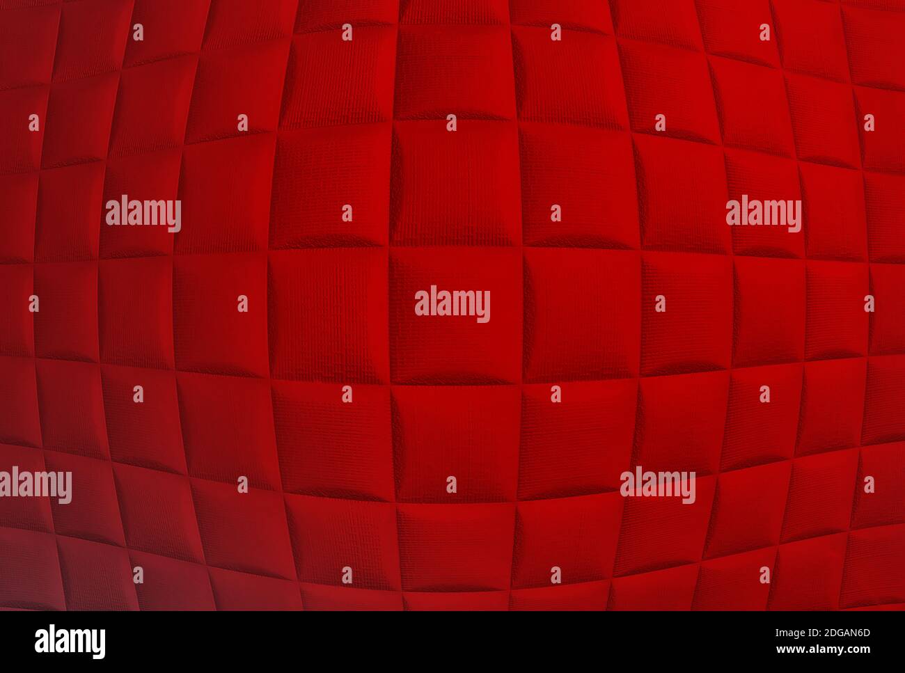 Roter geometrischer Hintergrund mit Quadraten Stockfoto