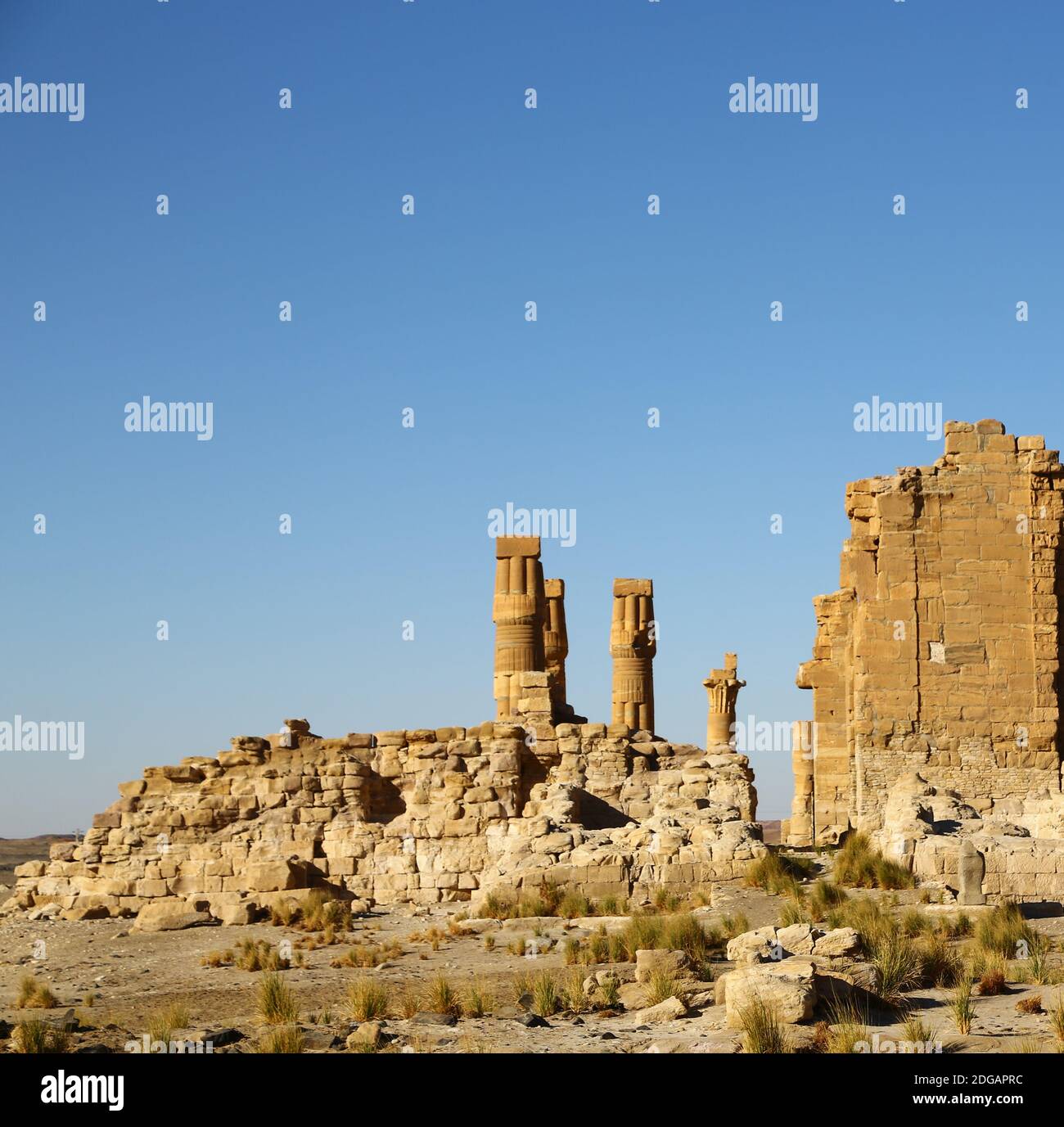 Soleb der antike Tempel der schwarzen Pharaonen Stockfoto