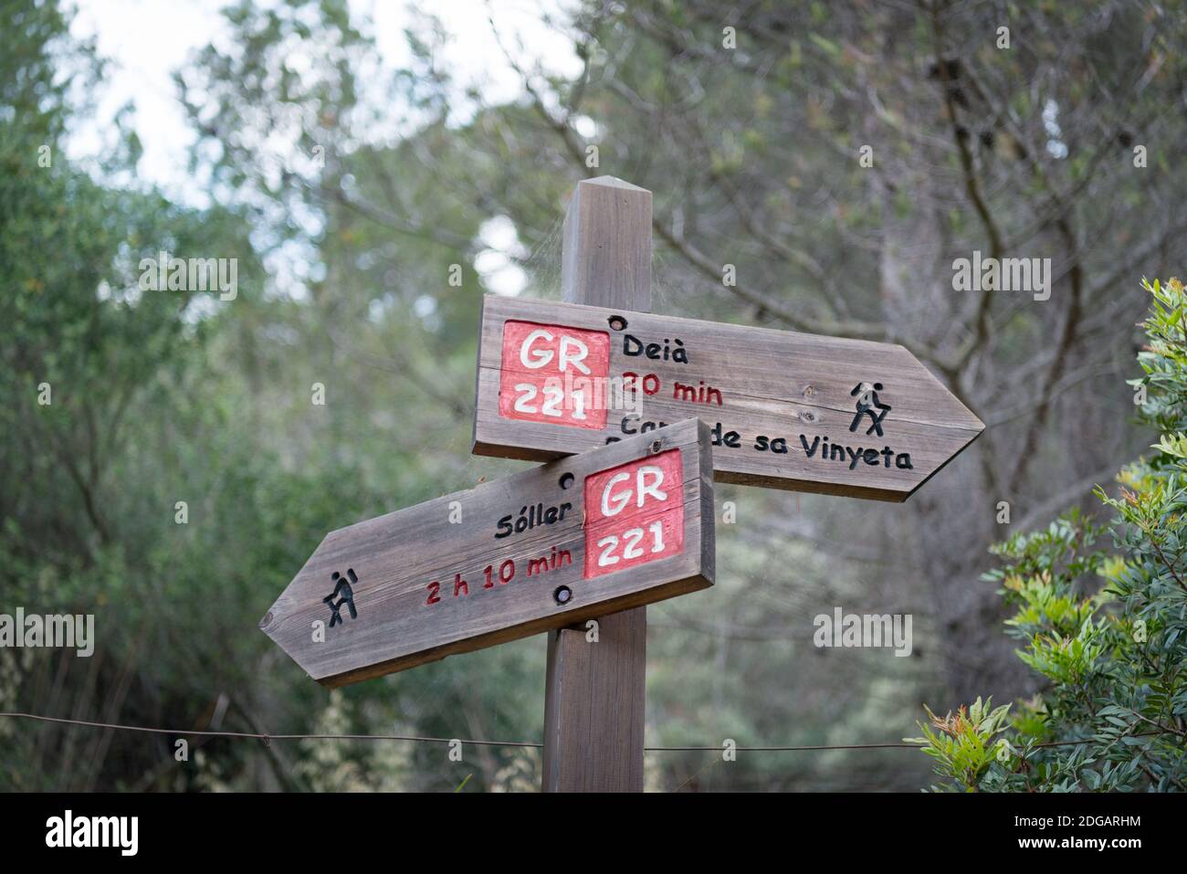 Der GR221 Spaziergang von Deia nach Port de Soller, Mallorca, Spanien Stockfoto