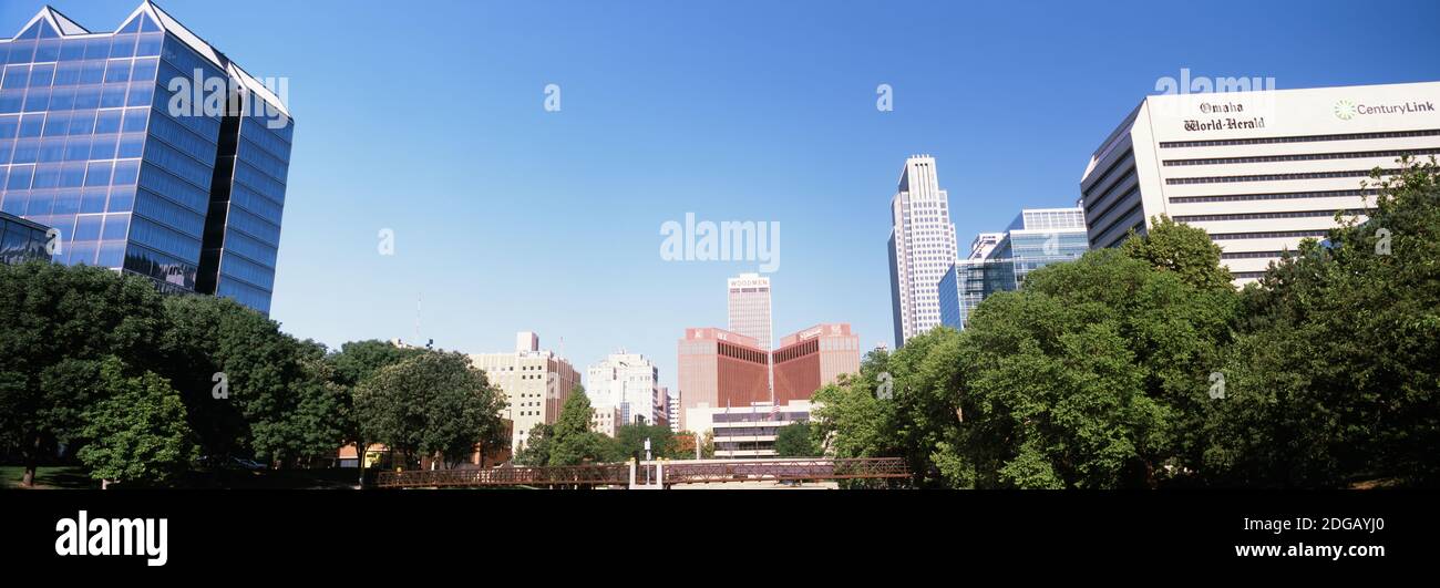 Gebäude in einer Stadt, Qwest Building, Omaha, Nebraska, USA Stockfoto