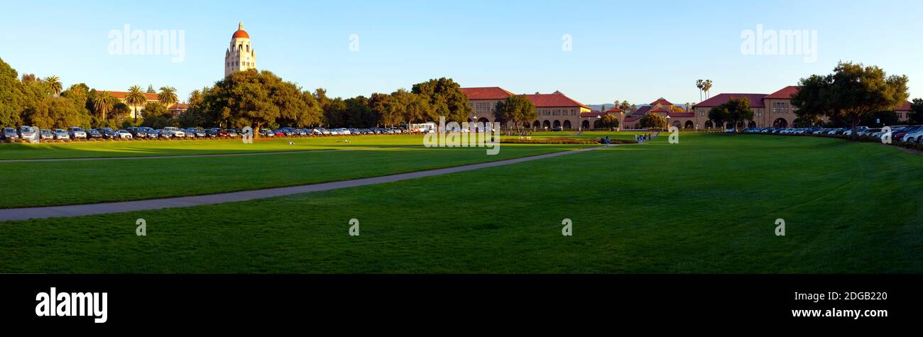 Campus der Stanford University, Palo Alto, Kalifornien, USA Stockfoto