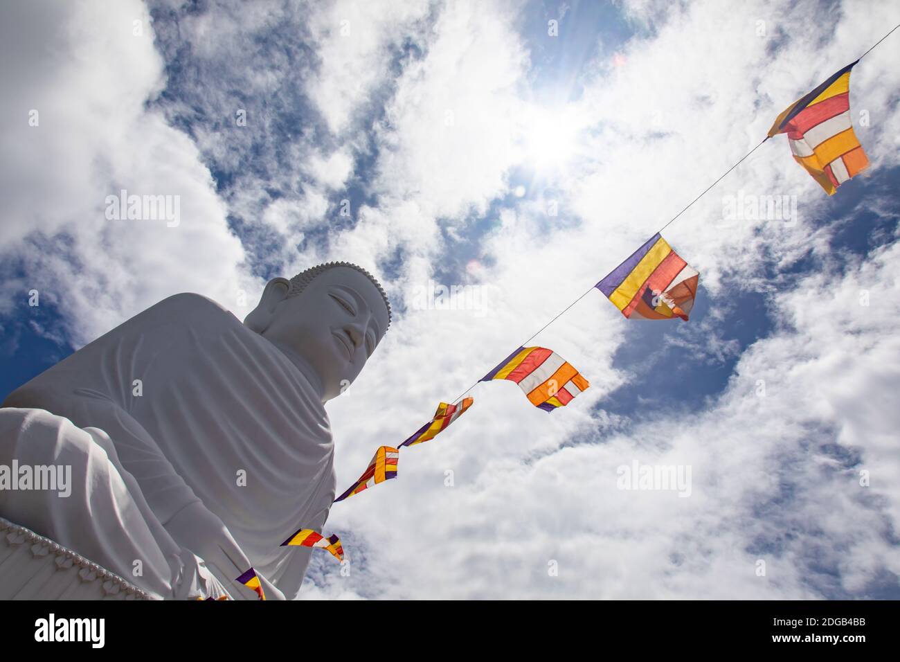 Buddha große Statue in Ba Na Hills, in der Nähe von Da Nang, Vietnam Stockfoto
