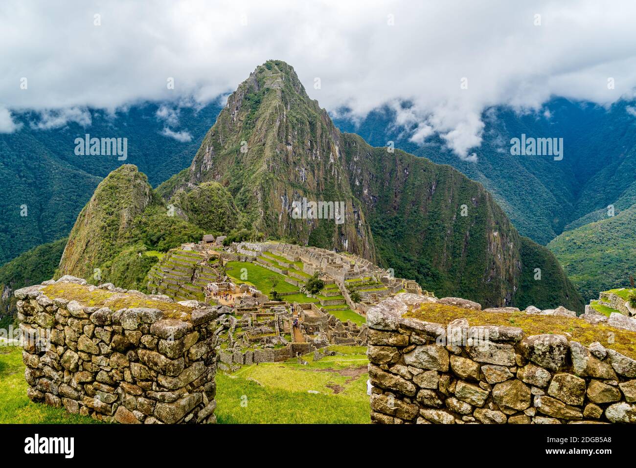 Machu Picchu, die verlorene stadt der inka in Peru Stockfoto