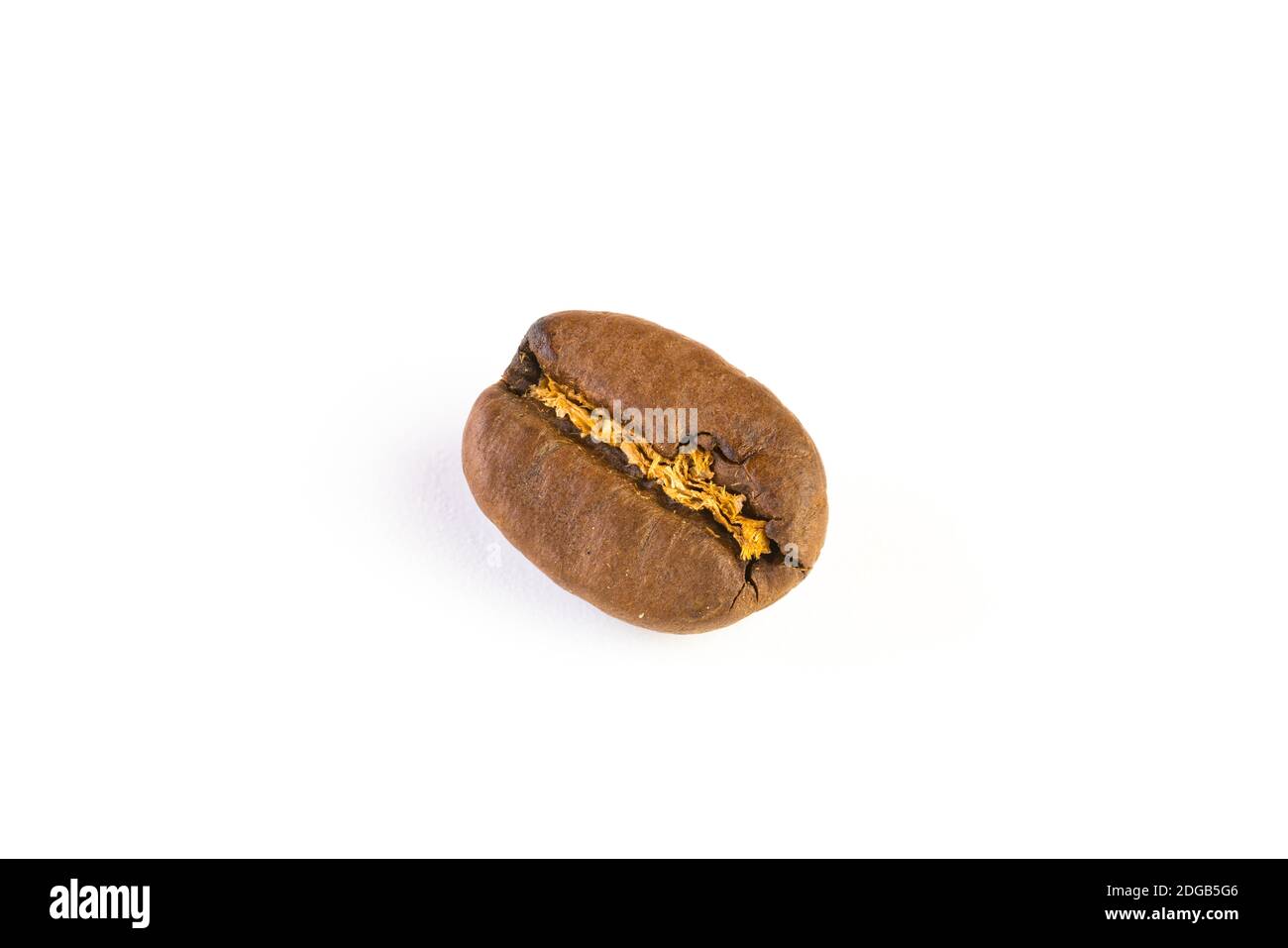 Kaffeebohne isoliert auf weißem Hintergrund Stockfoto