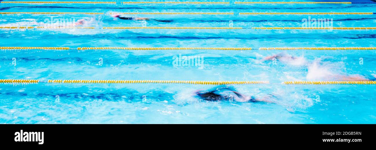Schwimmbad im John Wooden Center in University of California, Los Angeles, Kalifornien, USA Stockfoto