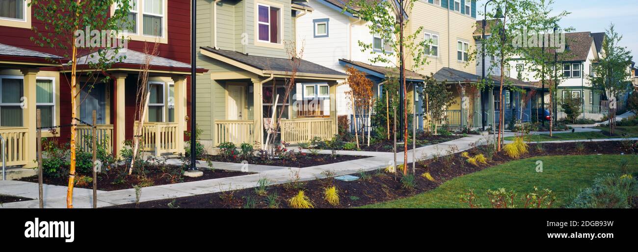 Häuser in Rainier Vista, Seattle, Washington State, USA Stockfoto