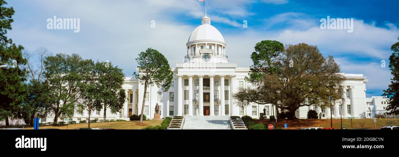 Fassade eines Regierungsgebäudes, Alabama State Capitol, Montgomery, Alabama, USA Stockfoto