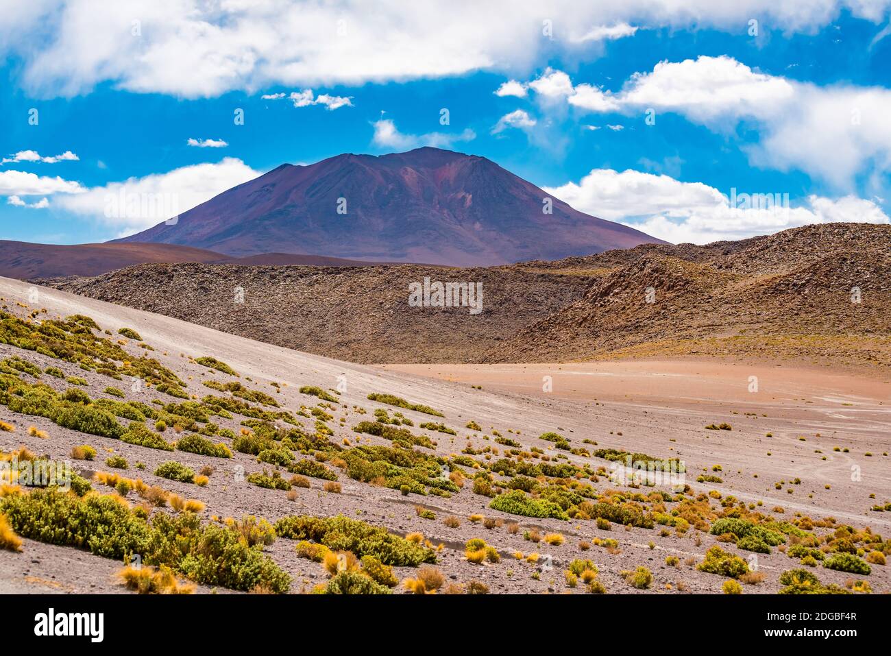 Vulkanlandschaft in Uyuni, Bolivien Stockfoto