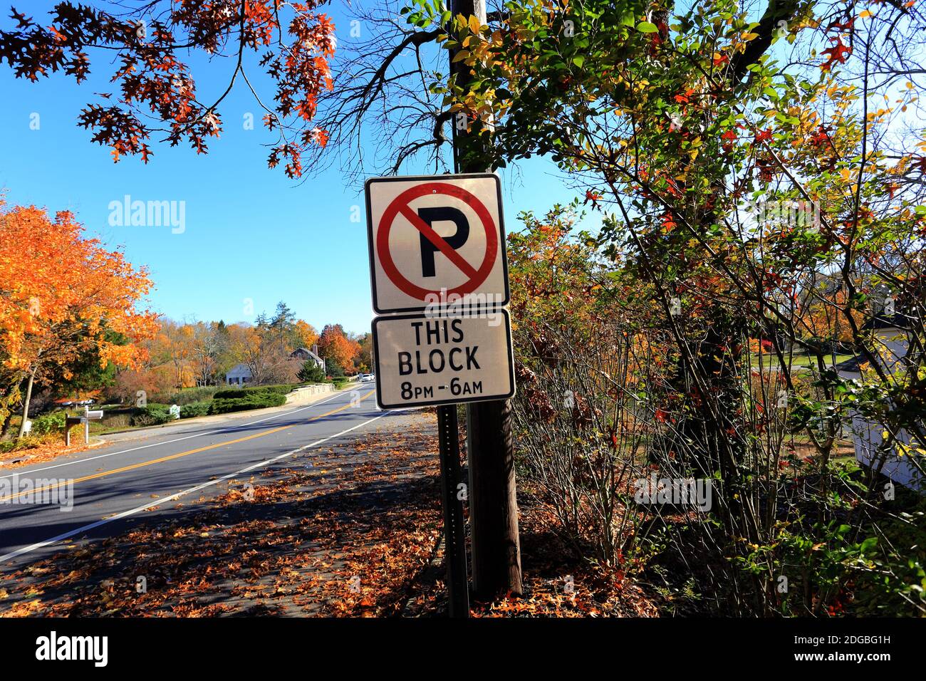 Old Field Road Setauket Long Island New York Stockfoto