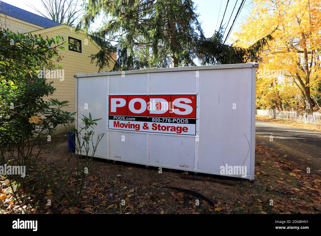 Lagercontainer Long Island New York Stockfoto