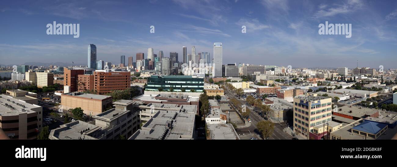 Gebäude in einer Stadt, Los Angeles, Kalifornien, USA Stockfoto