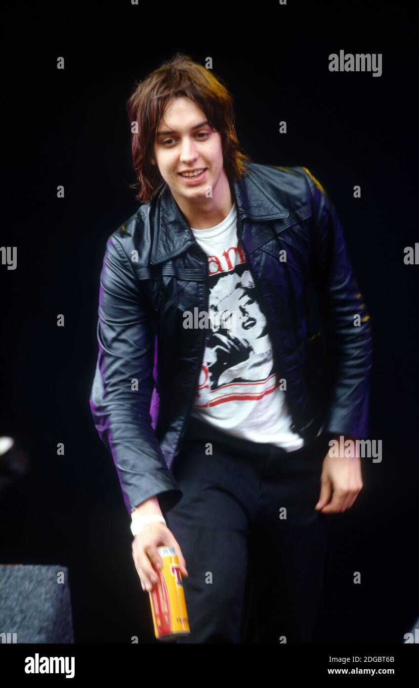 The Strokes T im Park Festival 2001, Kinross, Schottland. Stockfoto