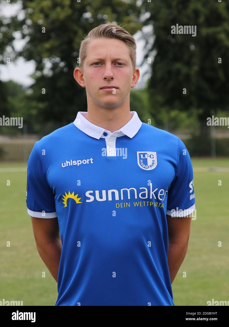 Marvin Temp (1. FC Magdeburg, DFB 3. Liga 2019-20) Stockfoto