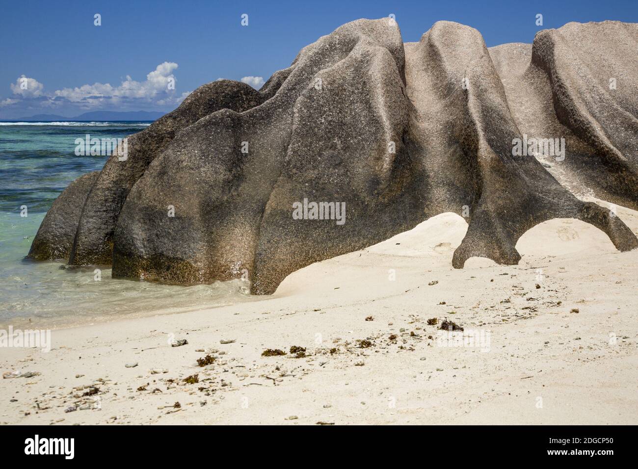 Steinweißer Sand Stockfoto