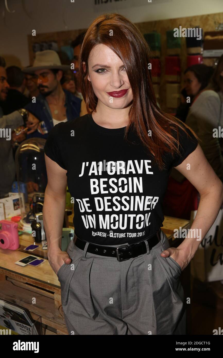 Elodie Frege lors de la soiree d'ouverture du Pop Up Store ephemere Instax de Fujifilm, A Paris, Frankreich, le 11 Mai 2017. Foto von Jerome Domine/ABACAPRESS.COM Stockfoto