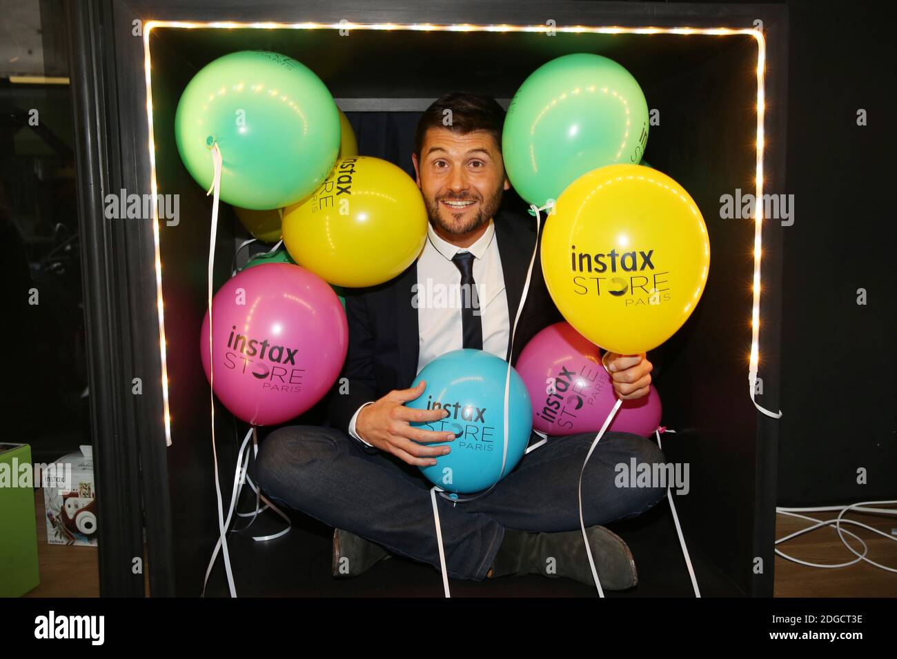 Christophe Beaugrand lors de la soiree d'ouverture du Pop Up Store ephemere Instax de Fujifilm, A Paris, Frankreich, le 11 Mai 2017. Foto von Jerome Domine/ABACAPRESS.COM Stockfoto